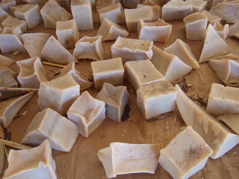 Chunks of Lye Soap