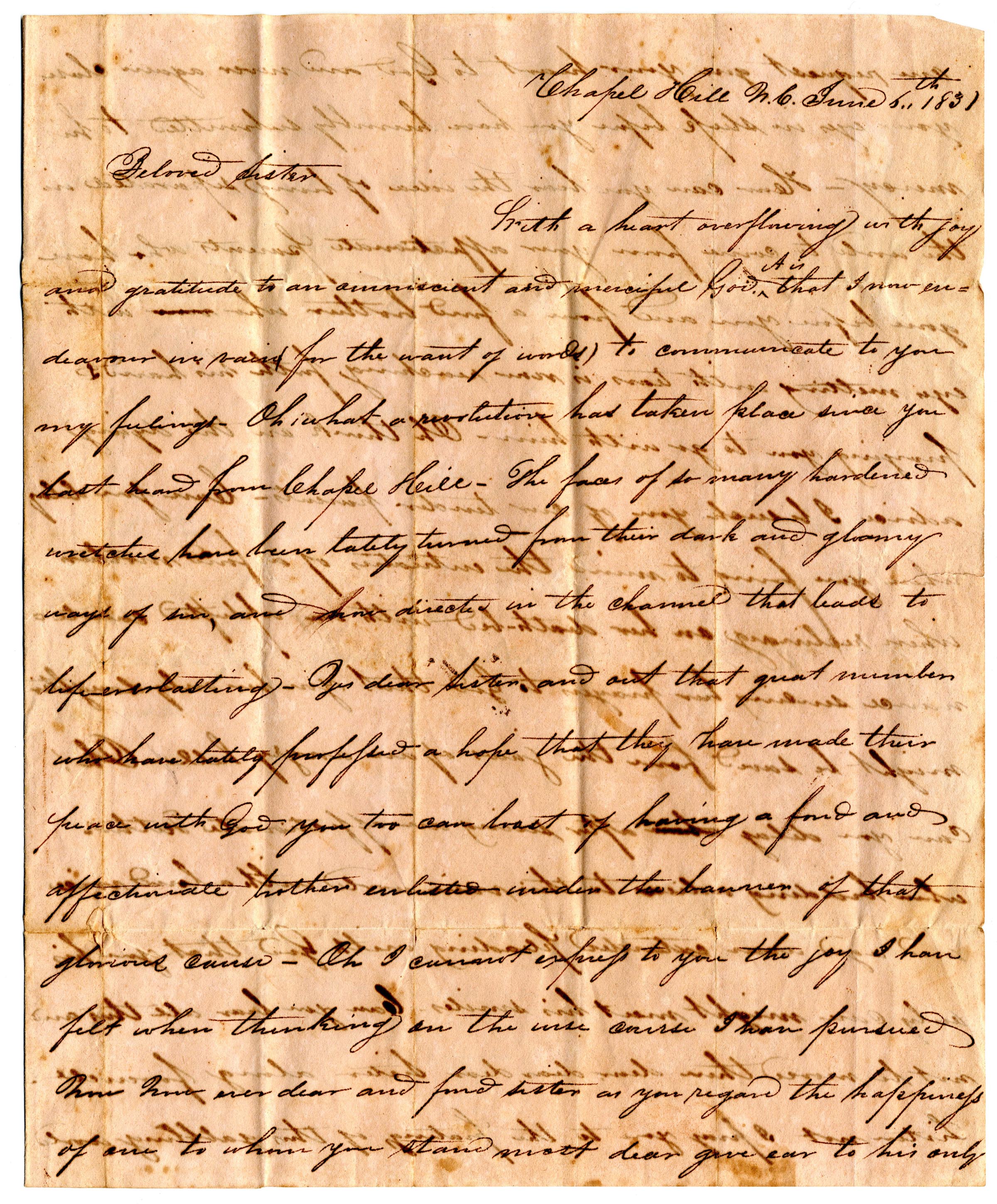 Thomas Harriss’ letter