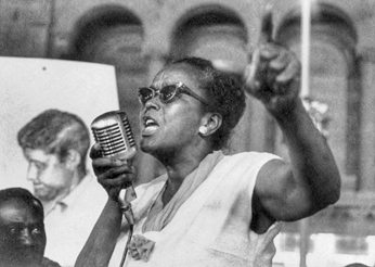 SNCC organizer Ella Baker, 1964. Photograph copyright 1978 George Ballis/Take Stock.