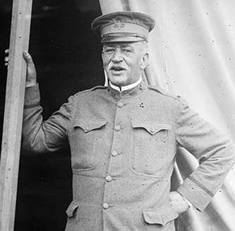 Harris & Ewing. "Plattsburg Reserve Officers Training Camp. Major Edwin F. Glenn, U.S.A.". Photograph. 1916. LC-H261- 6767. Prints and Photographs Division, Library of Congress.