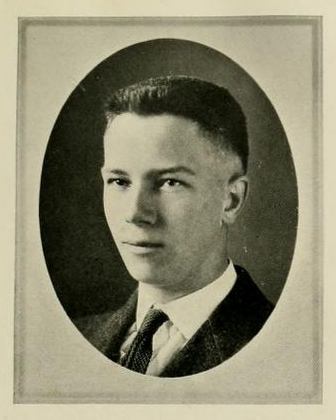 Senior portrait of Thomas James Wilson III, from the University of North Carolina yearbook <i>The Yackety Yack</i>, published 1921 by the University of North Carolina at Chapel Hill.  Presented on DigitalNC. 