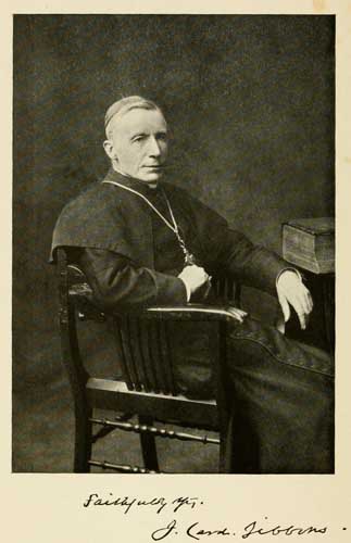 Cardinal James Gibbons. Courtesy of the "Life of James, cardinal Gibbons."