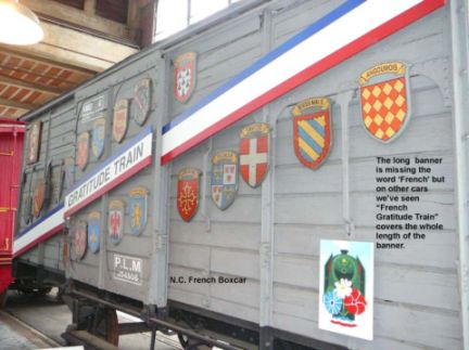 North Carolina French Gratitude Train; North Carolina Museum of Transportation, Spencer, NC. 