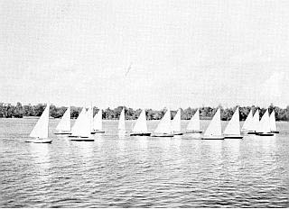 "Moth Boat Regatta on Pasquotank River, c.1940, Museum of the Albemarle. 